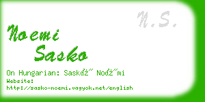 noemi sasko business card